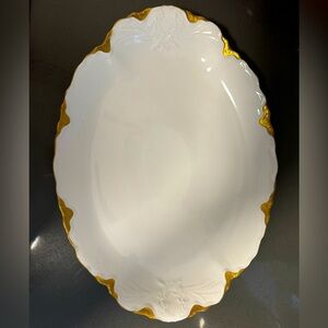 Royal Bavarian hutschenreuther Racine Christmas serving tray 9.5” x 13.5”